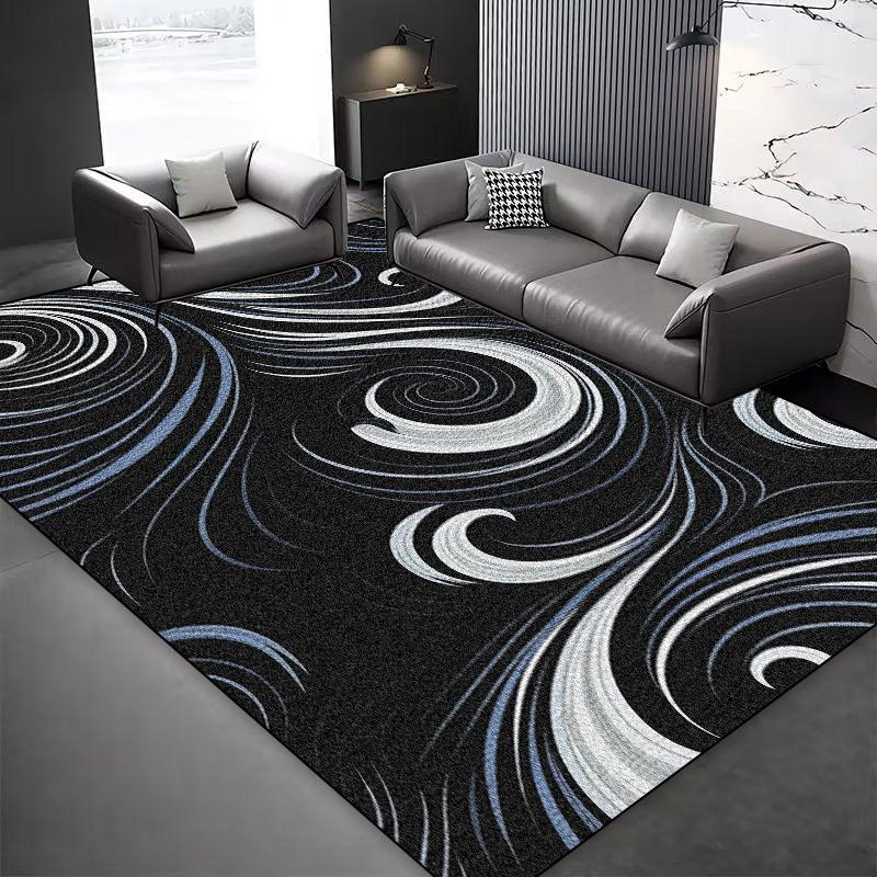 Modern Style Abstract Decoration Carpet Living Room Sofa Area Easy Clean Non-slip Floor Mat Bdroom Lounge Entrance Rugs Washable