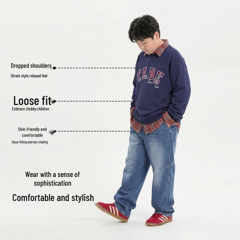Boys' Anti-Pilling Cotton Blend Casual Sweatshirt