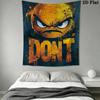 Angry Expression Pattern Home Decor Tapestry, Wall Hanging, Decorative RV Wall Cloth.ZGT0914175