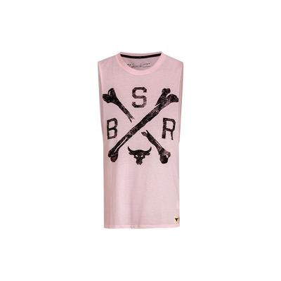 Project Rock Johnson Buchstaben-Print Trainings-Tanktop Herren Tops Rosa 1360741-643