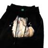 Cute kitten plush embroidered hooded sweater men's and women's season loose sweet college style niche coat