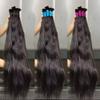 Raw Brazilian Hair Bundle Virgin Hair Bundle Cuticle Aligned Hair Extensions Natural Black Curly Stick Tip Extensions Perruque