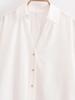 2025 Spring Women's European & American Style Linen Mid-Sleeve Shirt - Fashionable & Versatile