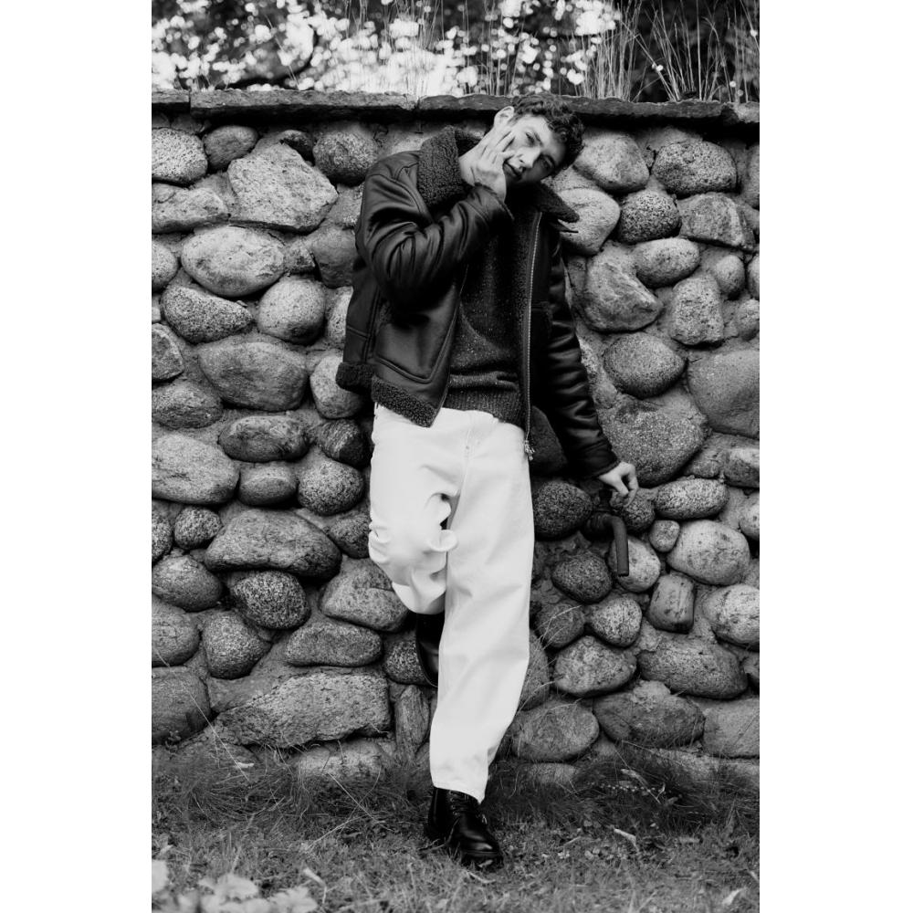 H M Regular Fit Teddy triM Jacket Dark Brown