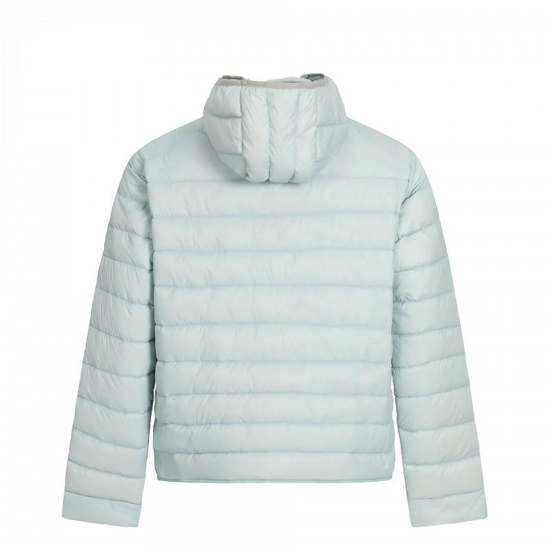 Mens Womens Lightweight Hooded Down Jacket Winter Warm Puffer Coat With Duck Fill 76-80% Loft 550