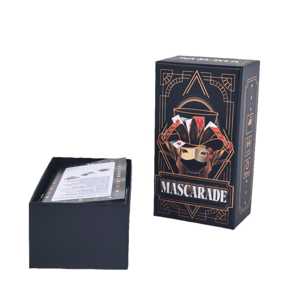 Party Board Game MASCRADE 4-12 Players Bilingual Strategy Games for Holiday Family Friends Gathering