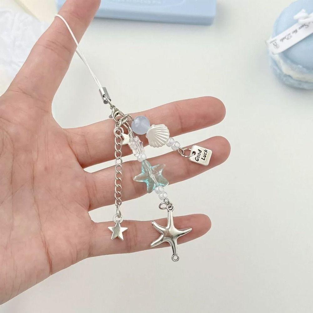 Cute Design Wishing Bottle Hanging Transparent Phone Chain Y2K Keychain Pendant Key Ornament
