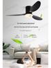 Walnut Ceiling Fan with Light and Remote Control, Variable Frequency, for Living, Dining, or Bedroom Spaces with ABS Blades.