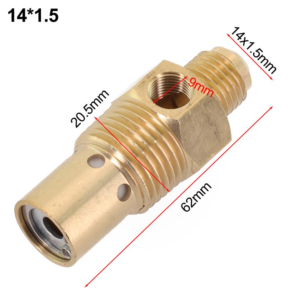 Male Threaded Brass Check Valve Suitable for Air Compressor Automatic Opening Overpressure Protection Material