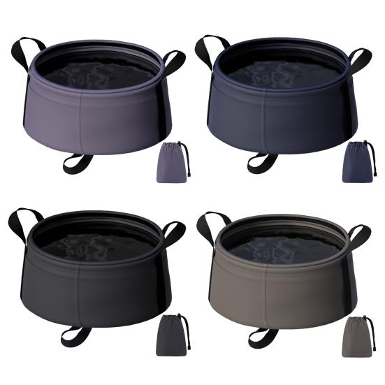 Portable Foldable Water Basin Large Capacity Storage Basin Stable Leak-Proof Design Folding Washbasin