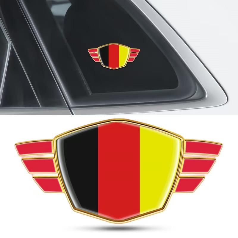 Car Metal National Flag Car Sticker China United States Germany France Italy Japan National Flag Car Sticker