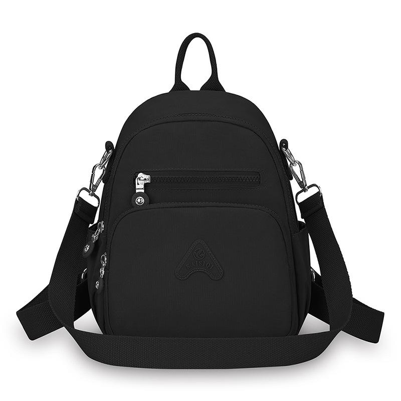 

Женский водоотталкивающий рюкзак из нейлона, многофункциональная сумка через плечо чёрный