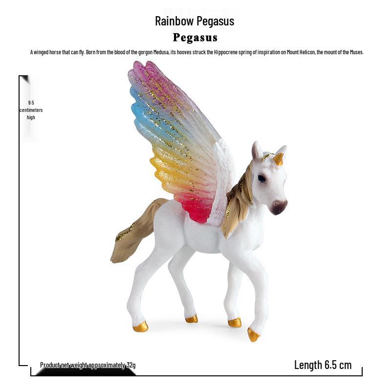European Mythology Pegasus & Unicorn Model Toy Ornament
