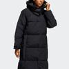 Adidas Womens Puffer Down Coat With Hood Women Outerwear Black FT2541