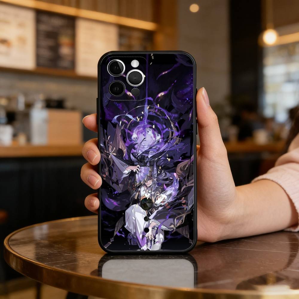 Cool O-Onmyoji Game Soft Silicone Black Cover,Phone Case For iPhone 17,16,15,14,13,12,11 Plus,Pro Max,XS iPhone13PROMAX