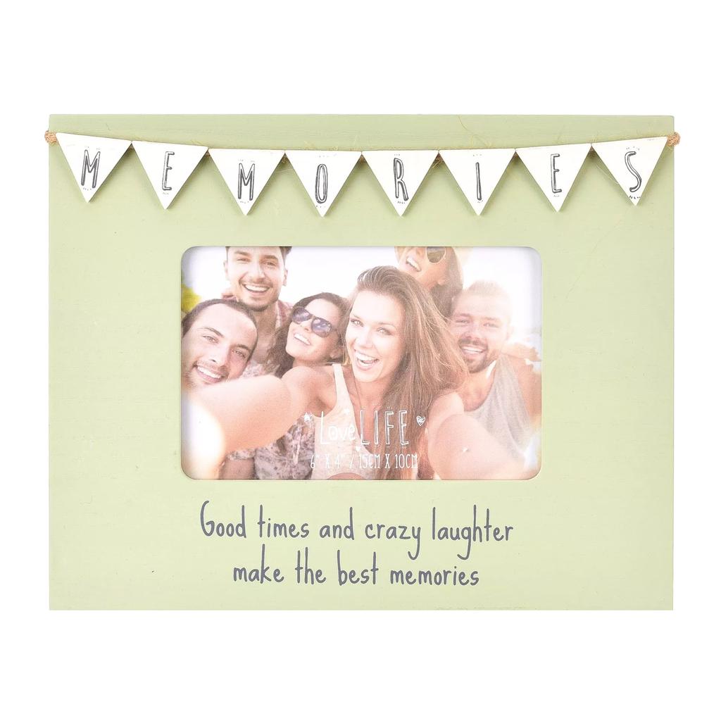 Celebrations Love Life Memories Bunting Photo Frame