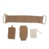 Exfolierender Jute Rückenwäscher Konkave Konvexe Oberfläche Geschenkverpackung Jute Exfolierendes Wäscher-Set