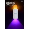 Rechargeable RGB Color Changing LED Wall Light LED Motion Sensor Night for 5V1500mAh Toilet