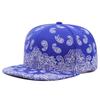 New Fashion West Coast Cashew Flower Printing Snapback Cap Outdoor Sun Men Woman Baseball Hat Adjustable