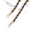 Straps Replacement PU Leather Shoulder Bag Strap Bag Chain Metal Braided Chain Bag Accessories