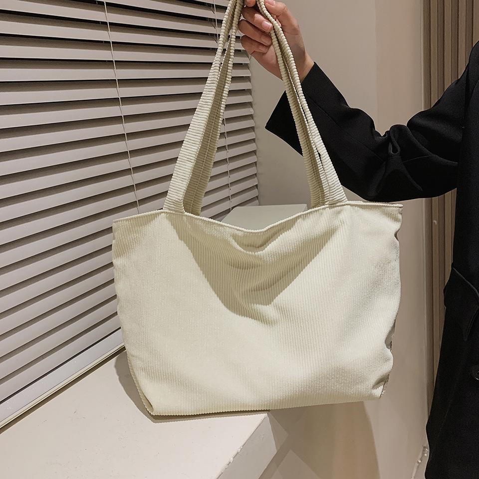 

Вместительная сумка для покупок, повседневная и художественная сумка белый