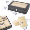 Reodoeer Watch Storage Case Watch Storage Box Collection Case for 12 Watches