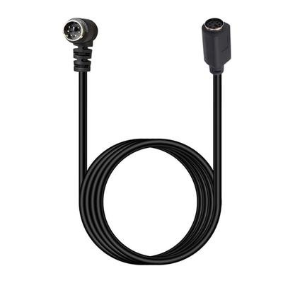 Câble Mini DIN 6 Broches 0,5 Mètre Mâle vers Femelle Connecteur Angle Droit Cordon d'Extension à Âme Cuivre