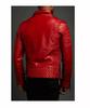Soft Fit Motorrad Herren Jacke Rot Leder Handgefertigt Echtes Lammleder Stilvoll