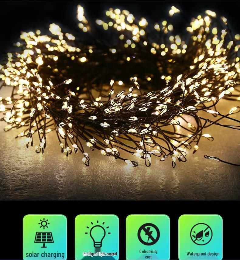 Knallkörper LED Kupfer Lichterkette für Weihnachten und Feiertags-InnenDekoration