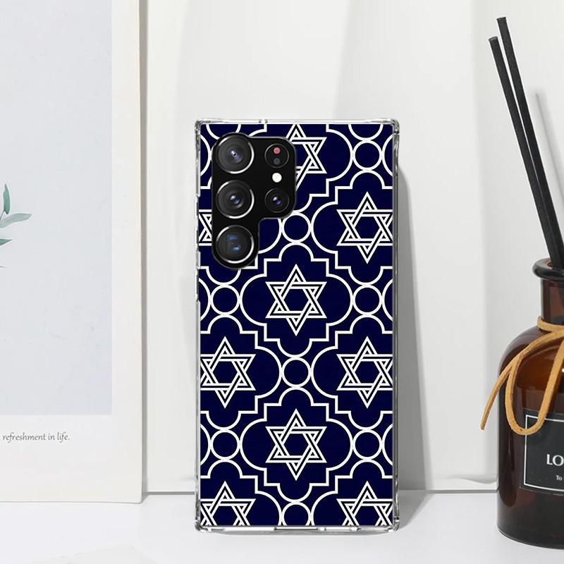 David Jewish Star Symbol Phone Case For Samsung Galaxy S26 S25 Edge S24 FE S23 S22 Ultra S21 Plus S20 + Art Fundas Back Cover Ga