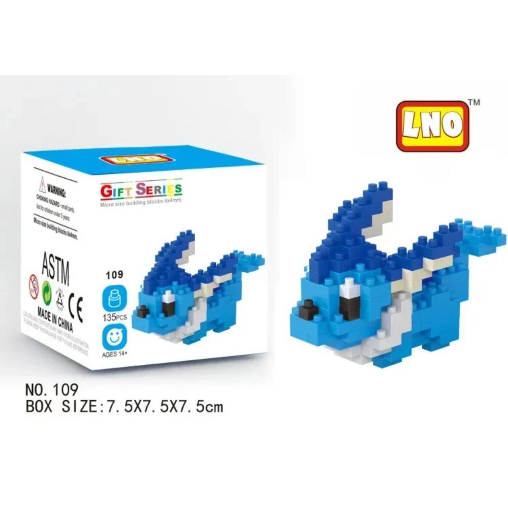 Kawaii LNO Pokemon Micro Building Blocks Snorlax Blastoise Gengar Charmander Bulbasaur Pikachu Mini Brick Figures For Kids Toys