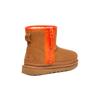 Boots CLASSIC MINI ZIPPER TAPE LOGO Classic Mini Zipper Tape Logo Suede [UGG] Women's (CHESTNUT, 22.0 Cm) [Used]