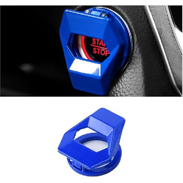 Car Engine Start/Stop Button Cover, Zinc Alloy Car Push Button Start Cover Car Power Control Trim, Universal Key Ignition Switch Protective Cover for