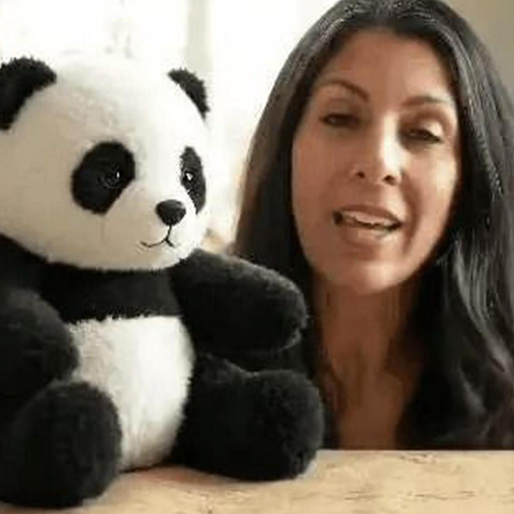 Panda Plush Doll Realistic Tabletop Pandas Plush Toy Cute Stuffed Animal Doll Collectible Home Decoration for Men Women Adults