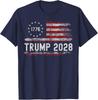 Trump 2028 Shirt Vote Donald Trump American Flag Men Women Unisex T-Shirt