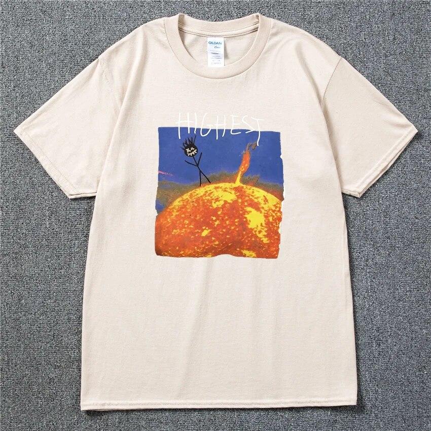 2022 Brand New Cactus Jack Luxury Unisex Cotton T Shirt Hip Hop Unisex Women Print Couple Lovers Harajuku T-Shirts Rainbow Tshirt