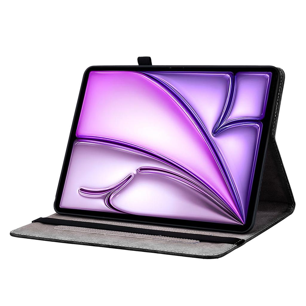 For iPad Air 13 (2025)/(2024) Stand Case Pattern Print PU Leather Folio Tablet Cover with Card Holder