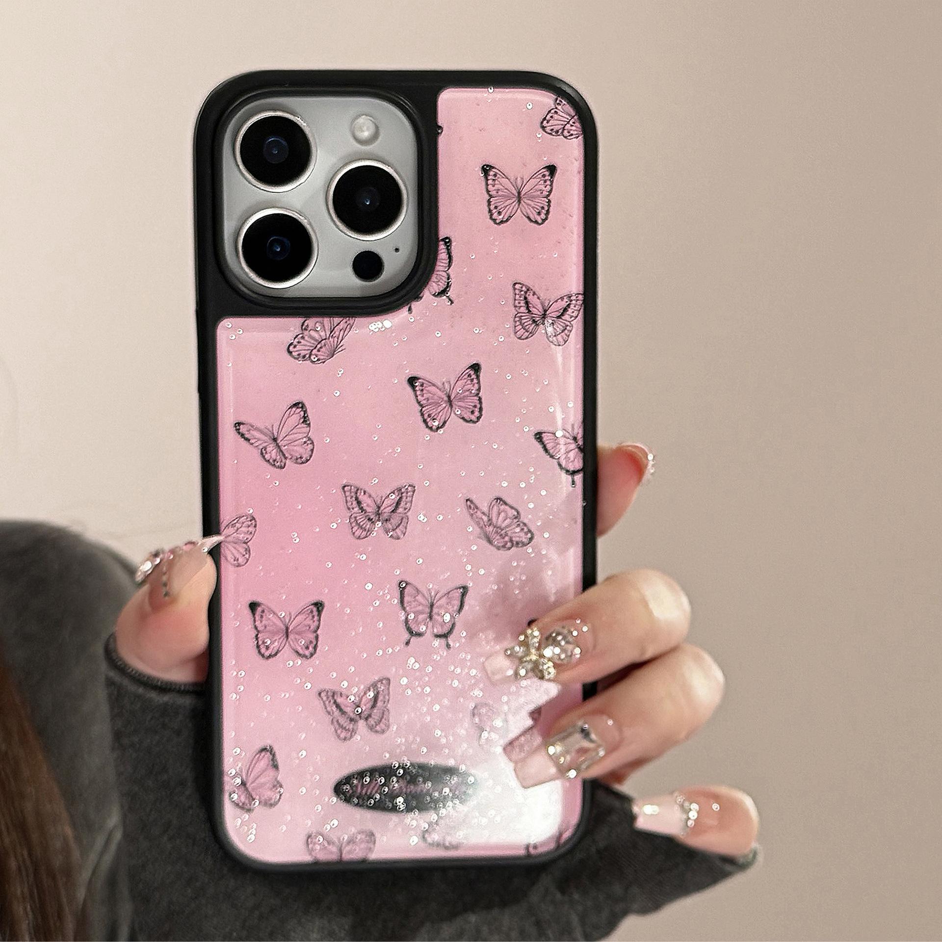 

Креативный чехол с бабочками для iPhone 13 iPhone 15 iPhone 16 Pro Max iPhone 11