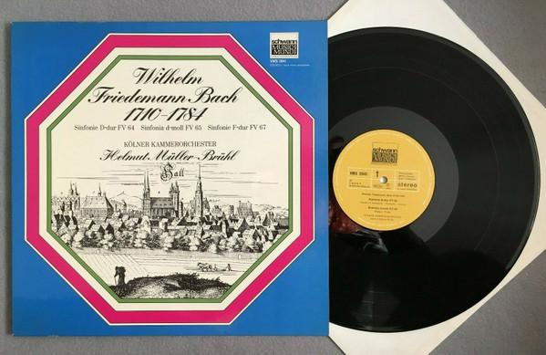 LP Record WILHELM FRIEDEMANN BACH , KÖLNER KA - Wilhelm Friedemann Bach VMS2041 Schwann Musica  1975 Germany Classical Used