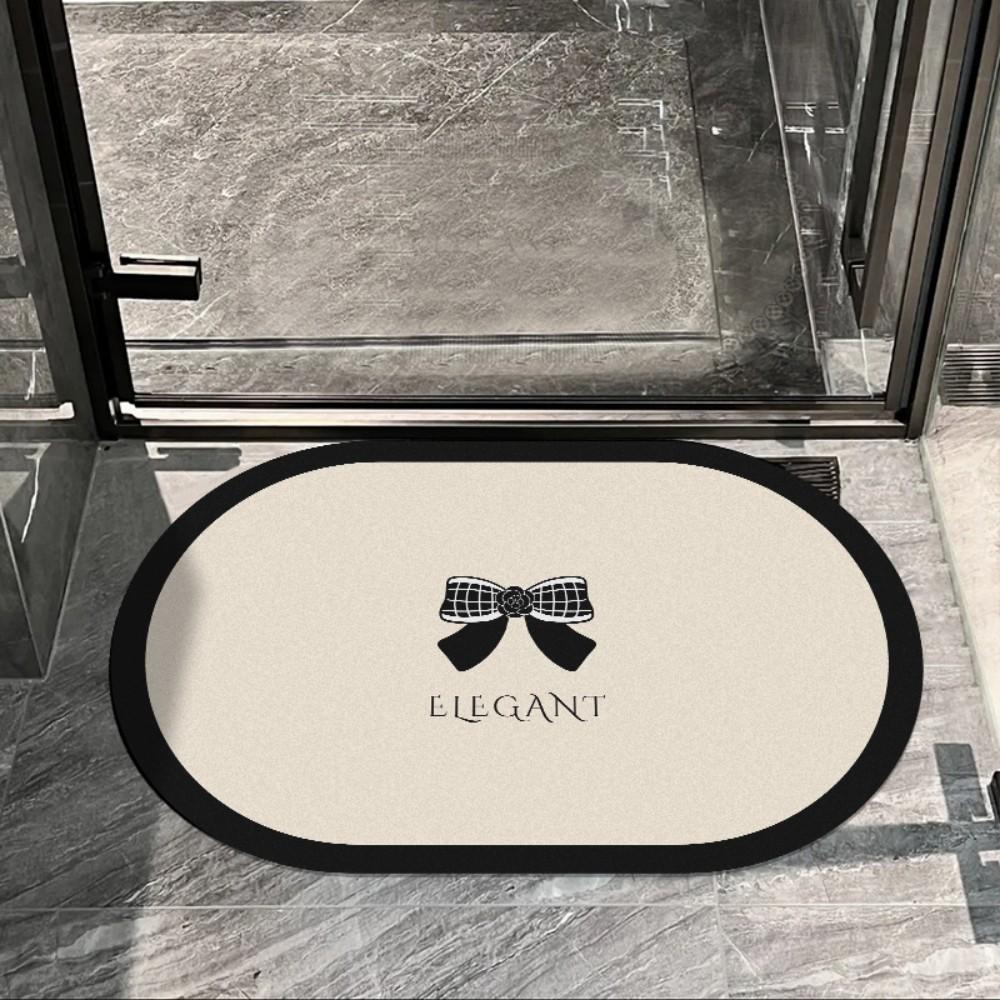 

Wave Pattern Bathroom Carpet Bathroom Entrance Non Slip Water Absorbent Floor Mat Ins Style Home Decoration 40X60CM1.3X2FT