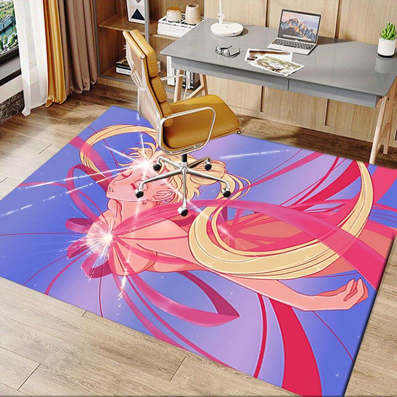 Sailor Moon Chair Mat: Office Carpet, Oversized Rug for Home Decor, Sofa Mat, Desk Protector, Gift I