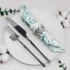 20Pcs/pack 33x40cm Green Leaf Printed Disposable Napkins Paper Home Hotels Restaurants Party Decorations Tissues