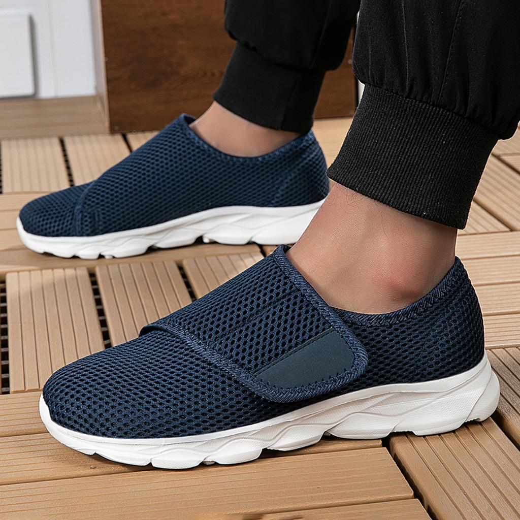 Large size mesh breathable casual shoes flat single shoes lightweight comfortable shoes casual shoes