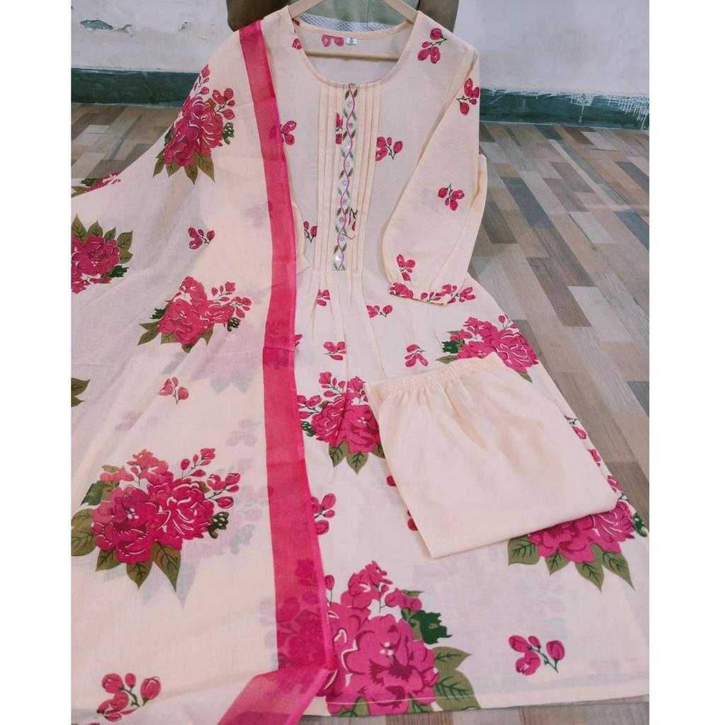 Women Designer Party Wear Kurta Pant Dupatta Set Indian Bollywood Top Tunic Kurti Suit