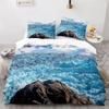 Snow Mountain Duvet Cover Iceberg Duvet Cover Set Northern Antarctic Bedding Set For Kid Boy Girl Rock Stone Queen Size Warm