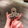 Alloy Rhinestone Small Hair Claw for Women Girls Ponytail Headwear Summer Elegant Shining Hair Grab Clip Hairpins Side Barrettes