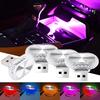 1/2 Stück Auto Innenraumlicht LED Umgebungslicht Mini USB Dekorationslicht Umgebungslicht RGB Farbe Autozubehör Plug and Play