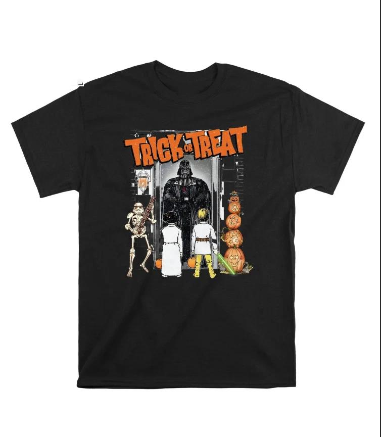 Trick Or Treat Princess Leia Luke Halloween Tshirt S