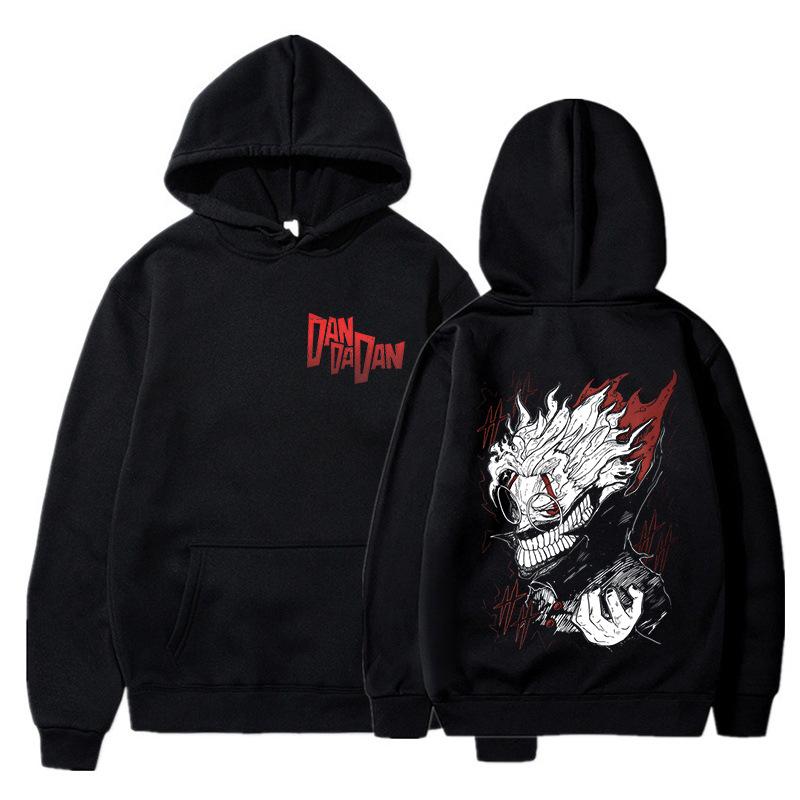 Anime DANDADAN Hoodies Manga Ayase Momo Okarun Hoodie Herren Damen Lässiger Hoodie Mode Streetwear Dan Da Dan Kapuzensweatshirts