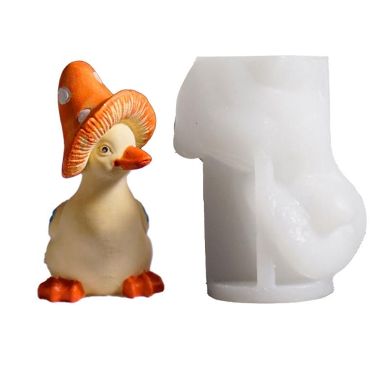 Mushroom Duck Silicone Molds Easy Demold Multipurpose Silicone Mould for Epoxy Resin Candle Soap Chocolate Baking Tool
